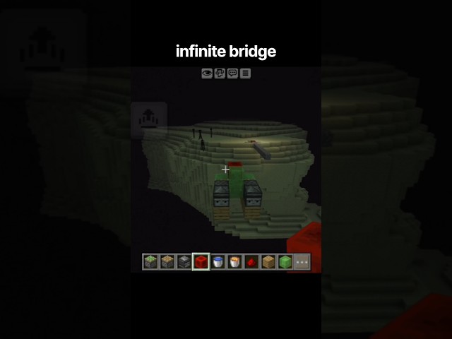 how to make infinite bridge in Minecraft