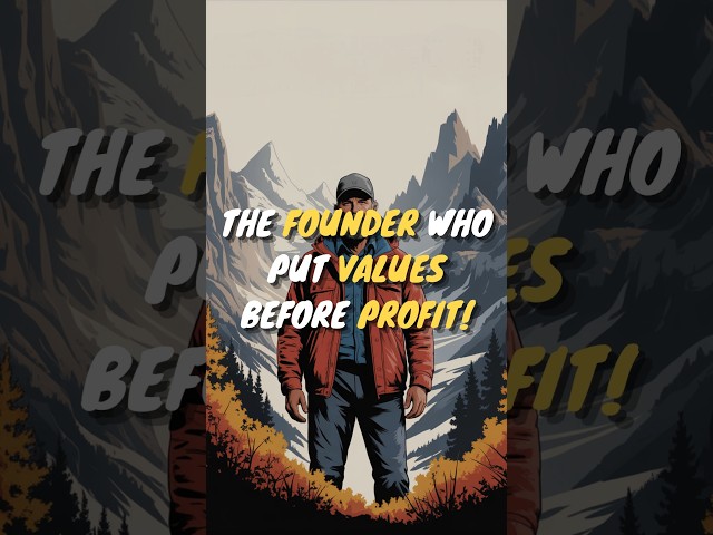 The Founder Who Put Values Before Profit! #Shorts #Patagonis #YvonChouinard #StartupStory #BestSoln