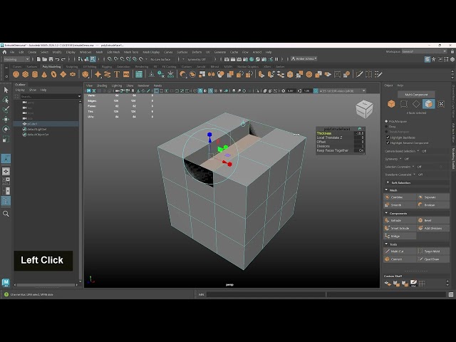 Maya in a Minute: Extruding Faces