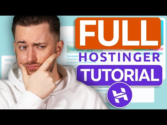 FULL Hostinger Tutorial | How to Use Hostinger like a PRO!