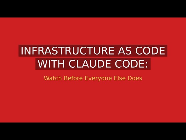 Infrastructure as Code with Claude Code: Terraform Without the Headaches
