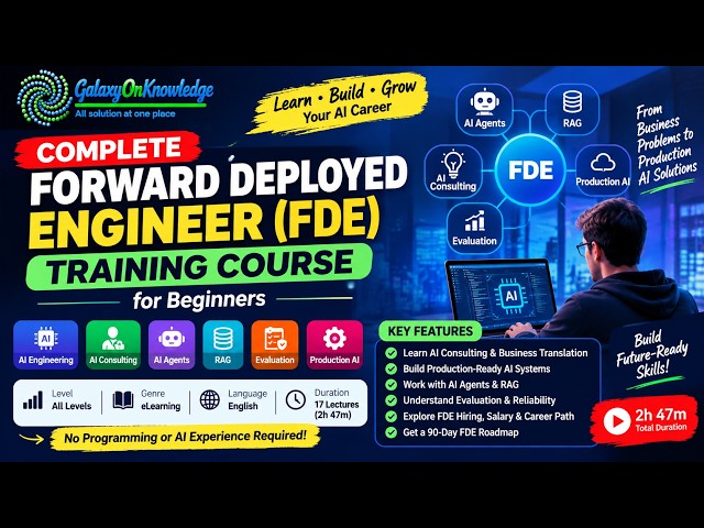 Complete Forward Deployed Engineer (FDE) Training Course for Beginners | Duration 2h 47m