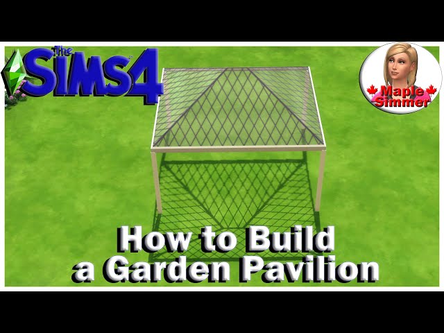 Sims 4: How to Build a Garden Pavilion (Tutorial) #Shorts