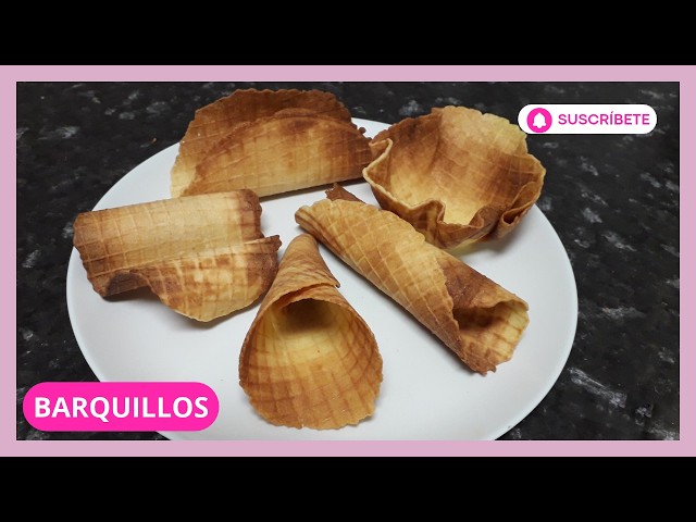 Crispy wafer rolls in different shapes, super easy to make!