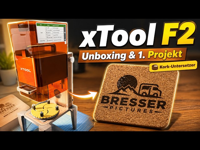 xTool F2 First Test | Unboxing, Setup & Cork Engraving