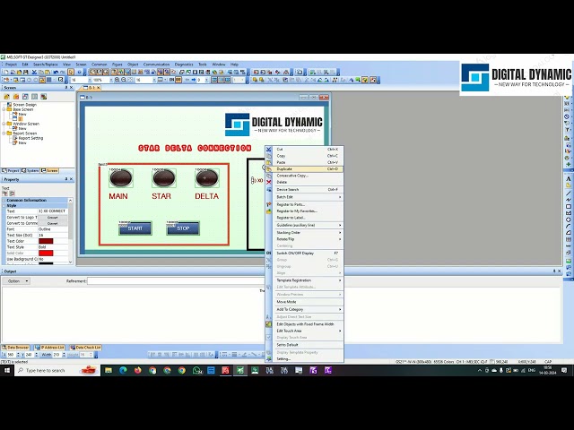 STAR DELTA LADDER LOGIC WITH HMI  IN GX WORKS-3 & GT DESIGNER-3/#plc /#mitsubishi / #siemens #robot