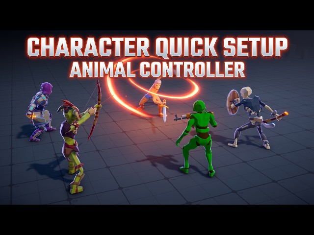 🐺Turn Any Humanoid Model into a Character with One Click (Unity, Animal Controller)