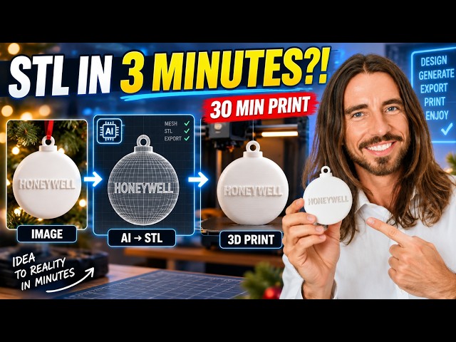AI Made This STL in 3 Minutes — Idea to FINAL PRODUCT, IN HAND, in 30 minutes!