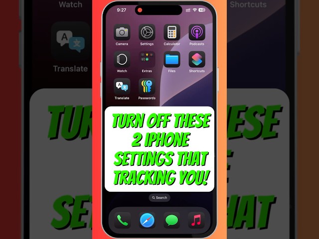 Turn off these settings to Stop tracking! #shorts #iphone