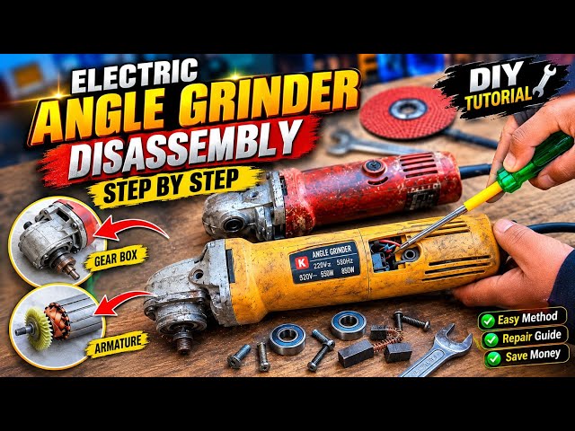 Electric angle grinder dissasembly tool