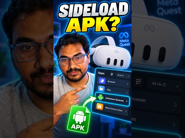 Where is Sideload apk in Meta Quest after install ? #shorts #ytshorts #metaquest3 #apk #meta #trend