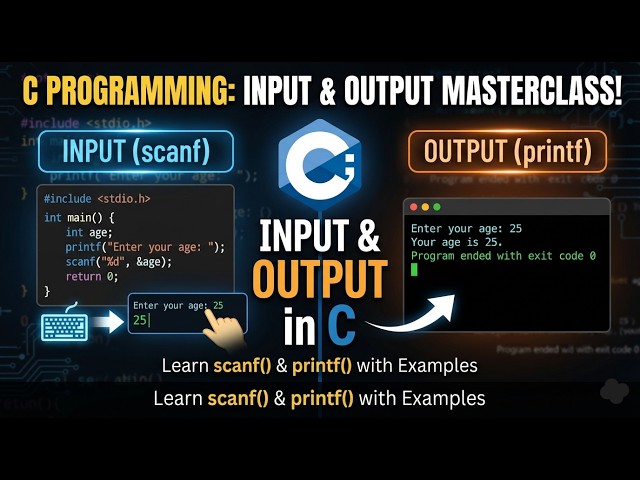 Input and Output in C programming | Easy Coding