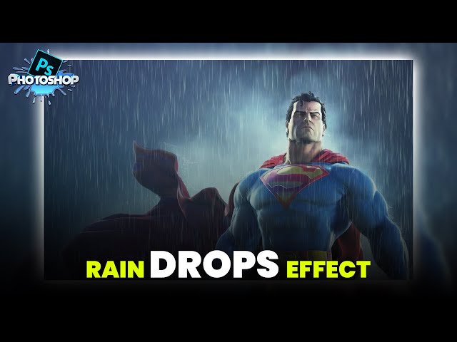 Rain Drops Effect - Adobe Photoshop l How to Make Rain Drops Effect | #photoshoptutorial #raindrops