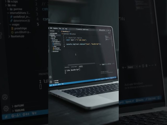 JavaScript replace #coding #nodejs #programming
