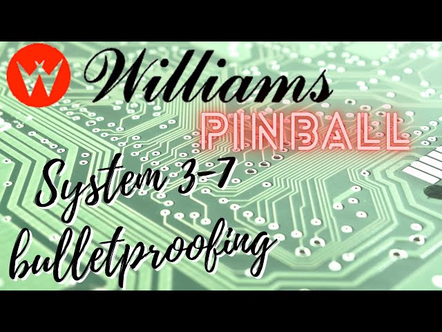 Bulletproofing Williams 3-7 MPU and Driver Boards Pinball Repair.  #Williams #System3-7 #Pinball