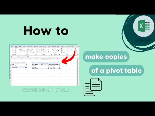 Excel Pivot Table: How to Duplicate or Make Copies of Your Pivot Table