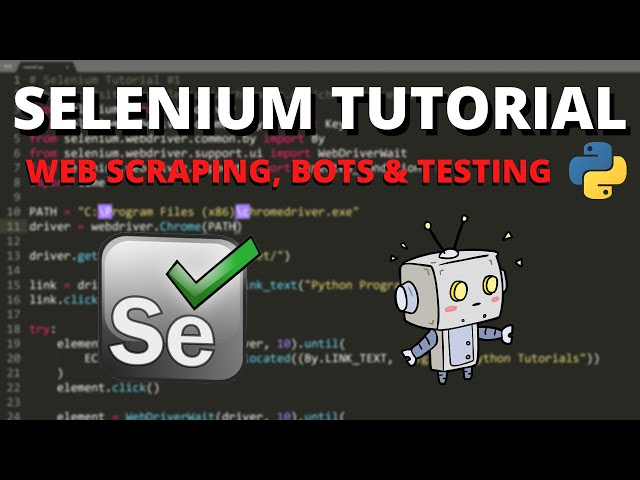 Python Selenium Tutorial #1 - Web Scraping, Bots & Testing