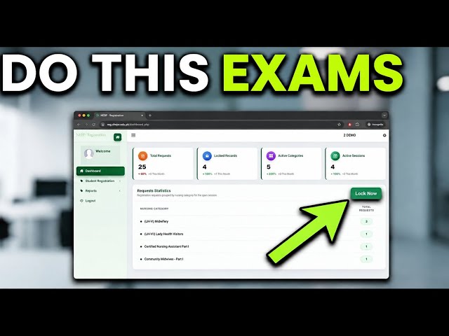 NEBP Examination Portal Data Entry Tutorial