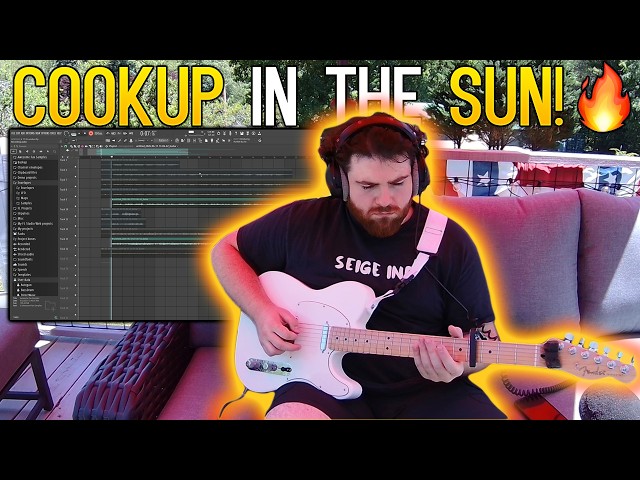 Making a Beat OUTSIDE During a SUMMER HEATWAVE 🔥