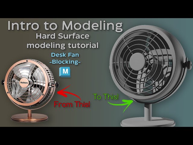 Beginner Hard Surface Modeling Tutorial | Autodesk Maya | 3D Modeling Tutorial
