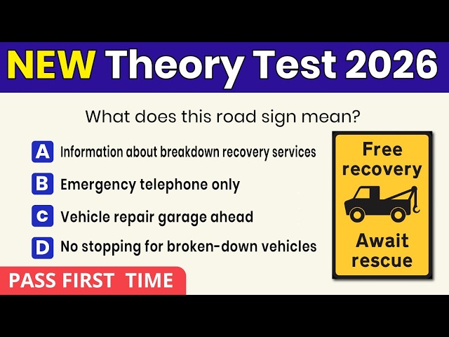 Theory Test 2026 UK Revision | DVSA NEW Questions | Pass First Time