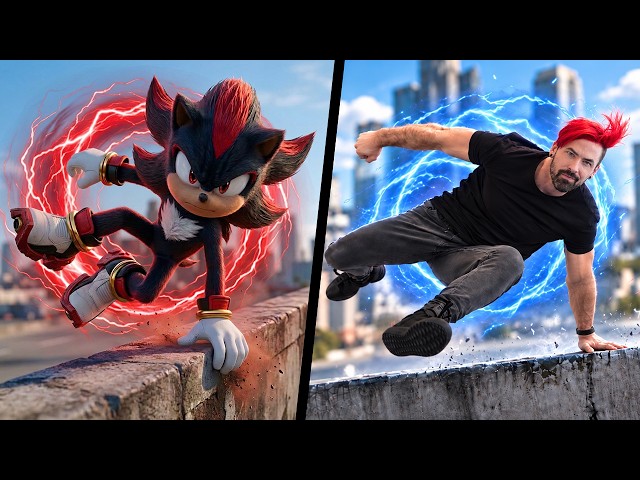 I Tried Stunts From Sonic The Hedgehog IN REAL LIFE! (Shadow)
