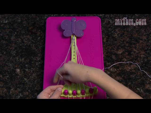 My Friendship Bracelet Maker - Stripes pattern instructions