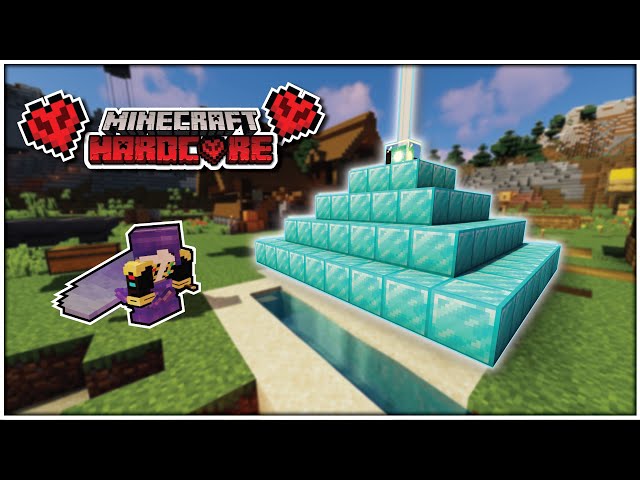 I MADE A FULL DIAMOND BEACON | Minecraft Hardcore #12