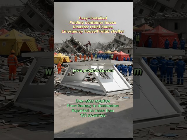 Easy-installed Prefab Folding Container House for Emergency House, Prefab Shelter