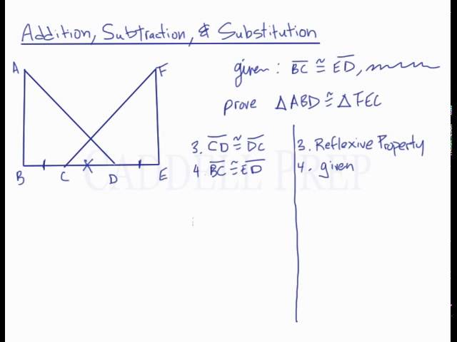 Addition, Subtraction, & Substitution Postulate