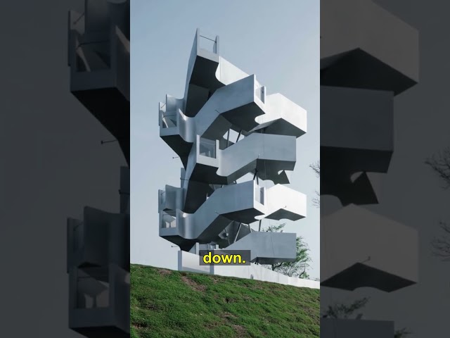 Why Is This Tower Twisted? For Bird Watching!