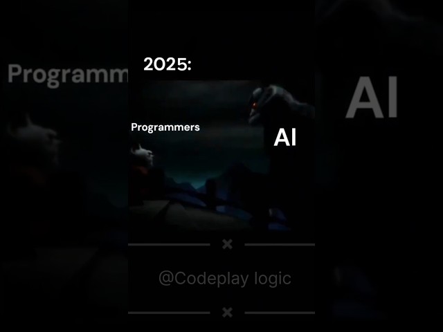 2022: AI helped programmers.2025: AI became the programmer. 💀🤖#AI #Programmers #Coding #TechTok#fyp