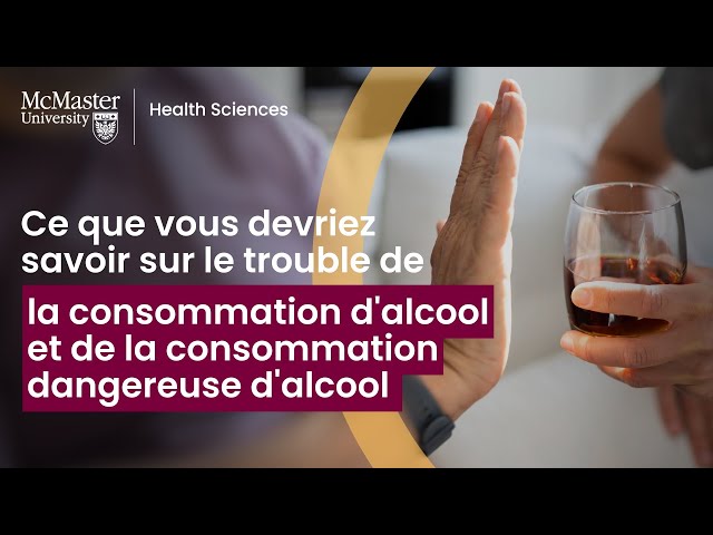 Expliqué : la consommation d'alcool à risque et le trouble lié à l'usage d'alcool