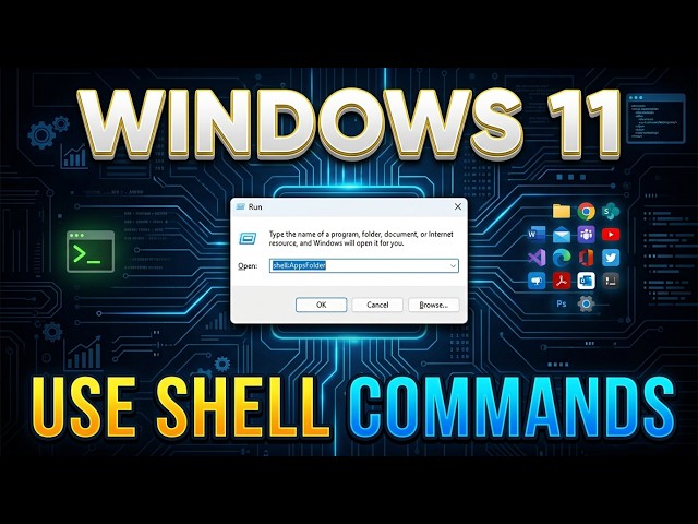 How to Use Shell Commands in Windows 11 | Open Special Folders with Run Command