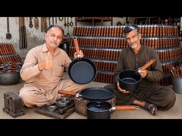 From a Giant Log to Wooden Cookware Handles | Complete Mass Production Process