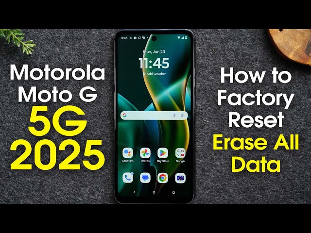 Moto G 5G 2025 How to Reset Back to Factory Settings