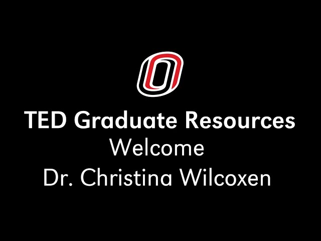 UNO Teacher Education Graduate Programs Overview with Dr. Chris Wilcoxen