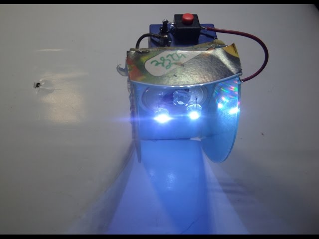 How to make super bright LED flashlight on a Dvd/Cd disk
