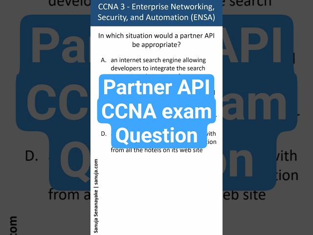 Partner API programs - CCNA Bite 61