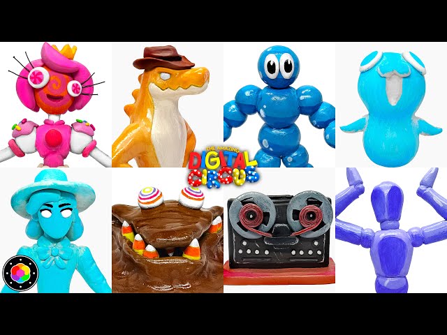Making ALL NEW DIGITAL CIRCUS 2 CHARACTERS of Clay | PlastiVerse