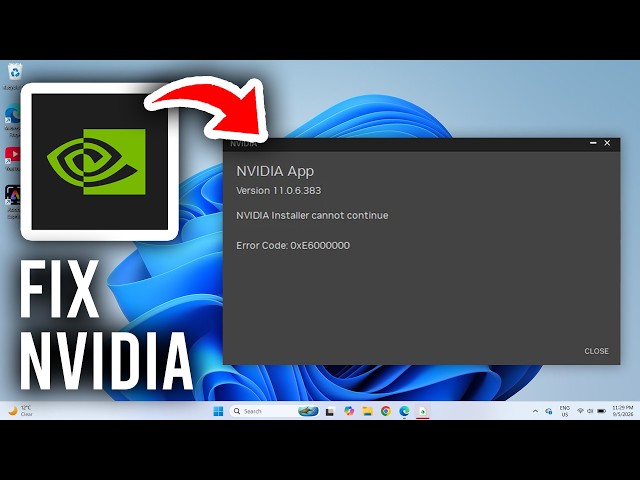 How To Fix NVIDIA Installation Error Code 0xe60000 - Tutorial