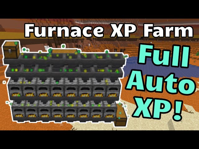 Full Auto XP Farm - Java 1.16+  (Furnace XP Farm) (Minecraft Java)