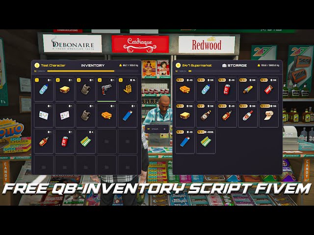Free Redesigned QB-Inventory Script for FiveM | Simple & Clean UI | QBcore Framework