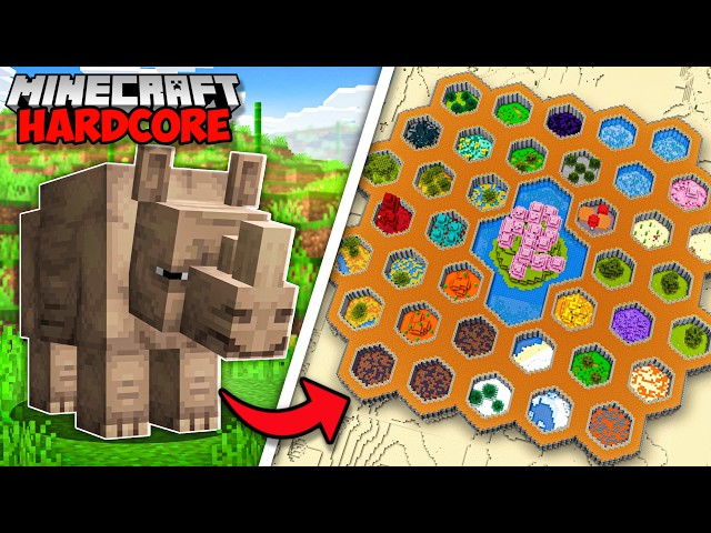 I Built a ZOO for REAL LIFE Animals in Minecraft Hardcore