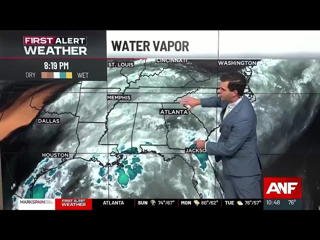 First Alert Forecast: Rain & storms for Sunday