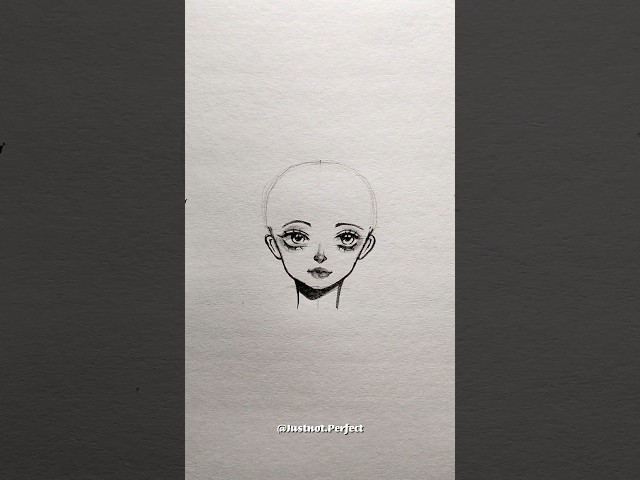 How to draw girl 👧🏻✨ #drawing #art #sketch #howtodraw #anime #tutorial #caramenggambar #shorts