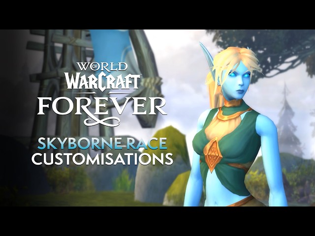 Skyborne Race Customization Options in World of Warcraft Forever