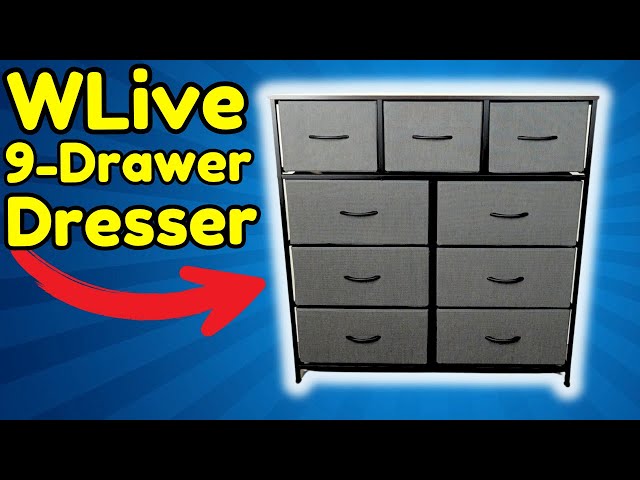 HOW TO ASSEMBLE the WLIVE 9 Drawer Dresser! (+ Review and Unboxing!)