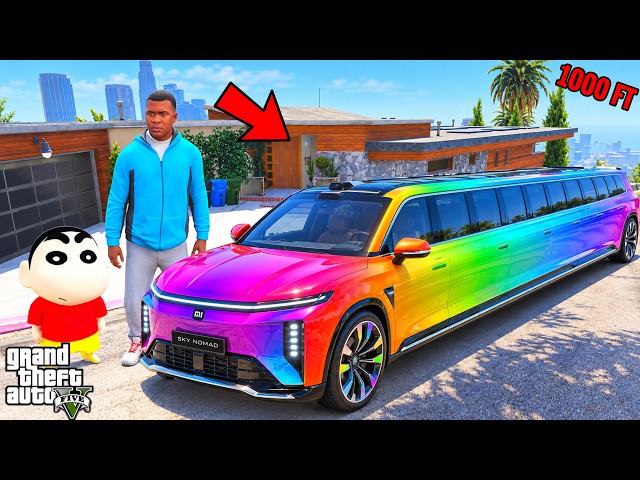 Franklin and Shinchan Make World LONGEST & EXPENSIVE CAR in Los Santos IN GTA V