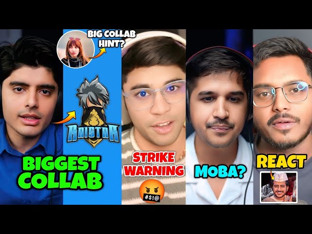 Total Gaming & Raistar Finally Together 🔥| Ug Ayush Gives STRIKE WARNING ⚠️| Pn Rose Big Collab⁉️